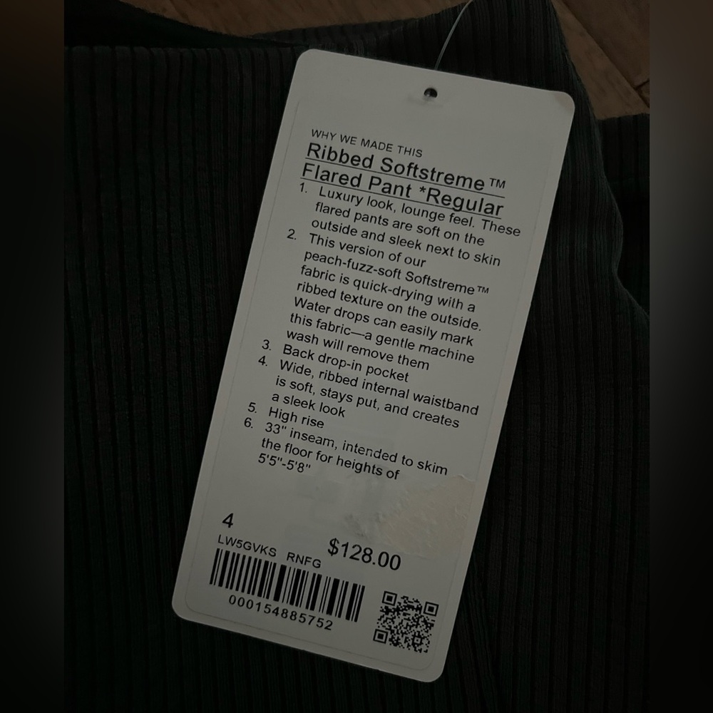 NWT Lululemon Ribbed Softstream Flared Pants NWT - image 2